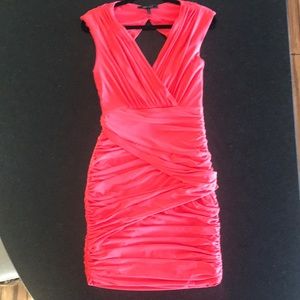 BCBGMAXAZRIA Dark Coral Dress size M